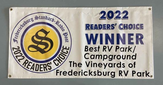 The Vineyards of Fredericksburg RV Park - 2022 Readers' Choice Winner